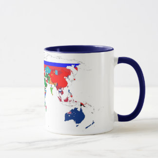 Welt kennzeichnet Tasse