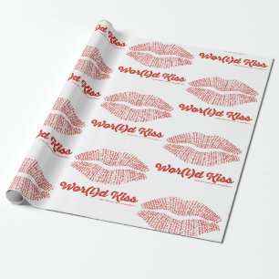 Welt Kuss Geschenkpapier