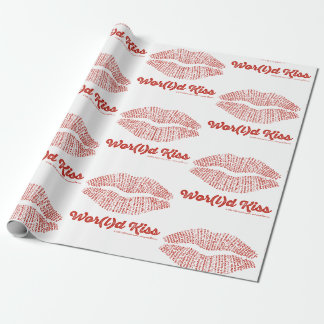 Welt Kuss Geschenkpapier