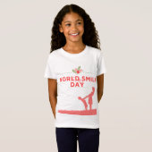 Welt lächelt Tag für Shirt Design (Vorne ganz)