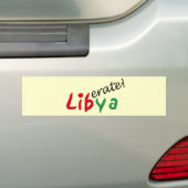 Welt_Liberate Libyen Autoaufkleber (Auf Auto)