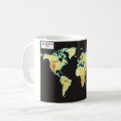 Welt map-2 kaffeetasse (Vorderseite Links)