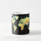 Welt map-2 kaffeetasse (Mittel)