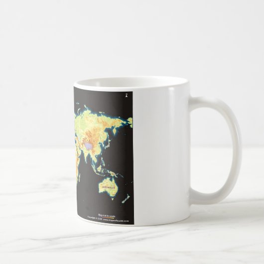 Welt map-2 kaffeetasse (Rechts)