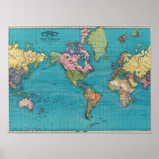 Welt, Mercators Prognose Poster (Vorne)