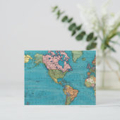 Welt, Mercators Prognose Postkarte (Stehend Vorderseite)