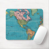 Welt, Mercators Projektion Mousepad (Mit Mouse)
