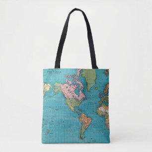 Welt, Mercators Projektion Tasche