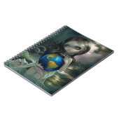 "Welt" Notizbuch Notizblock (Linke Seite)