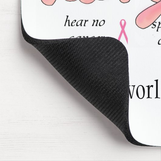 Welt ohne Krebs Mousepad (Ecke)
