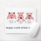 Welt ohne Krebs Mousepad (Mit Mouse)