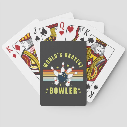 Welt okayester Bowler Spielkarten (Rückseite)