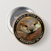 Welt-Otter-Tag Button (Vorne & Hinten)