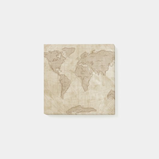 Welt Post-it Klebezettel (Vorderseite)