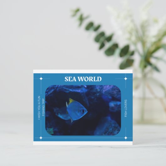 Welt Postkarte (Stehend Vorderseite)