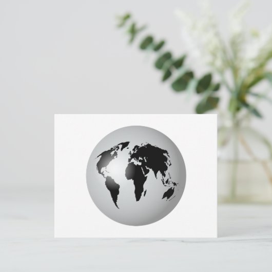 Welt Postkarte (Stehend Vorderseite)