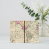Welt Postkarte (Stehend Vorderseite)
