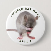 Welt-Rat-Tag Button (Vorderseite)