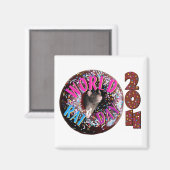 Welt Rat Tag Sprinkles Magnet 2011 (Vorderseite/Rückseite)