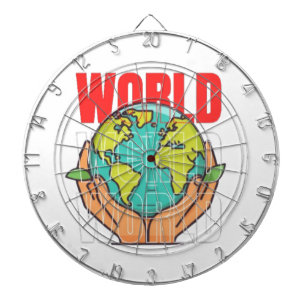Welt – Reise-Abenteuer-Globus-Design Dartscheibe