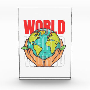 Welt – Reise-Abenteuer-Globus-Design Fotoblock