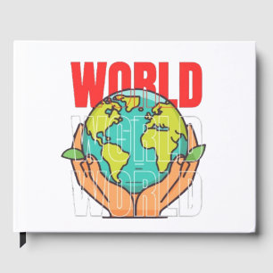 Welt – Reise-Abenteuer-Globus-Design Gästebuch