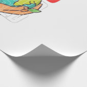 Welt – Reise-Abenteuer-Globus-Design Geschenkpapier (Ecke)