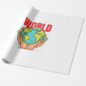 Welt – Reise-Abenteuer-Globus-Design Geschenkpapier (Ungerollt)