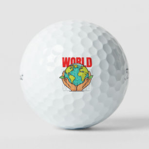 Welt – Reise-Abenteuer-Globus-Design Golfball