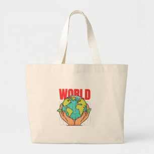 Welt – Reise-Abenteuer-Globus-Design Jumbo Stoffbeutel