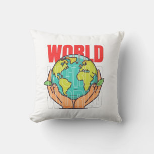 Welt – Reise-Abenteuer-Globus-Design Kissen