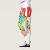 Welt – Reise-Abenteuer-Globus-Design Leggings (Links)