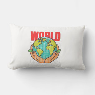 Welt – Reise-Abenteuer-Globus-Design Lendenkissen