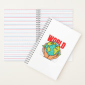 Welt – Reise-Abenteuer-Globus-Design Notizblock (Innen)