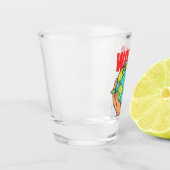 Welt – Reise-Abenteuer-Globus-Design Schnapsglas (Links)