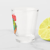 Welt – Reise-Abenteuer-Globus-Design Schnapsglas (Rechts)
