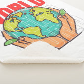 Welt – Reise-Abenteuer-Globus-Design Sherpadecke (3/4)