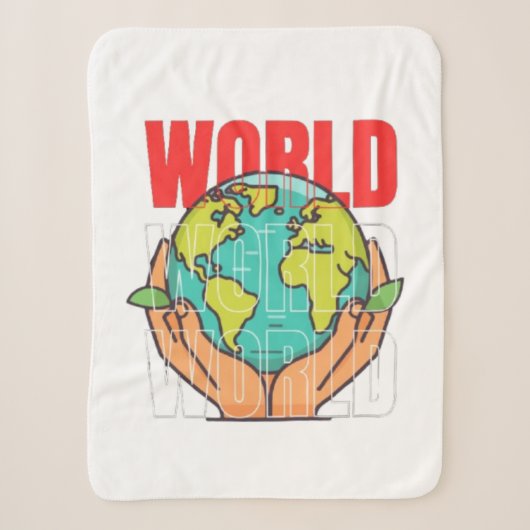 Welt – Reise-Abenteuer-Globus-Design Sherpadecke (Vorderseite)