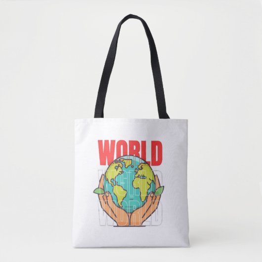 Welt – Reise-Abenteuer-Globus-Design Tasche (Vorderseite)