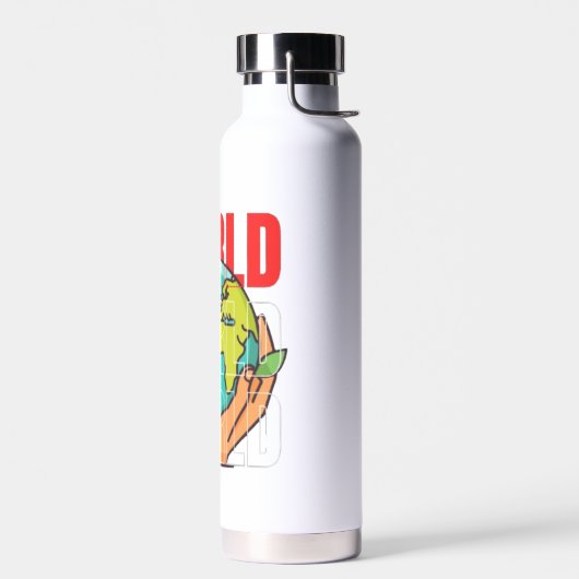 Welt – Reise-Abenteuer-Globus-Design Trinkflasche (Links)