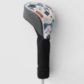 Welt Reisekarte Muster Golf Headcover (angewinkelt)