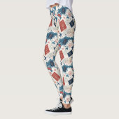 Welt Reisekarte Muster Leggings (Links)