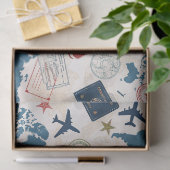 Welt Reisekarte Muster Seidenpapier (Geschenk)