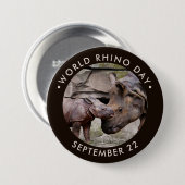 Welt-Rhino-Tag Button (Vorne & Hinten)