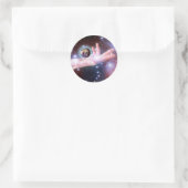 Welt Runder Aufkleber (Tasche)