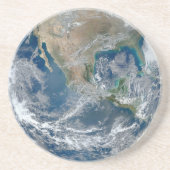 Welt Sandstein Untersetzer (Vorne)