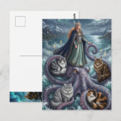 Welt Schildkröte Postkarte (Vorne/Hinten)