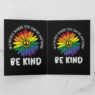 Welt sei freundlicher Regenbogen Dankeskarte