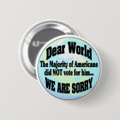 Welt sorry2 button (Vorne & Hinten)