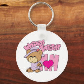 Welt süßeste Mutter Teddy Bären Design Schlüsselanhänger (Vorderseite)